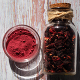Poudre d'hibiscus rouge